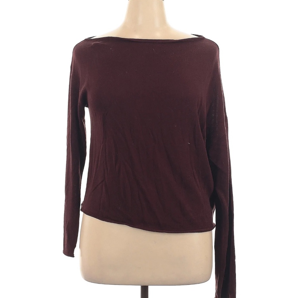 Modern Citizen Maroon Long Sleeve Top